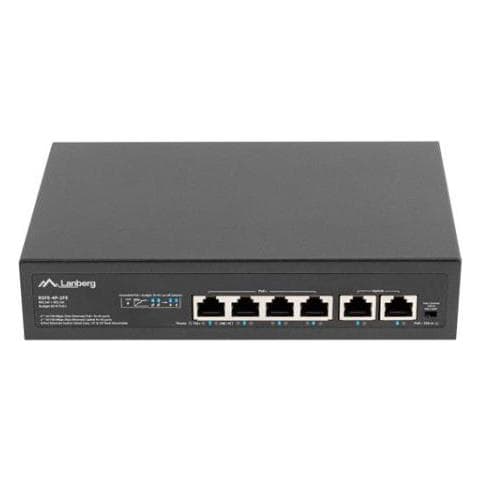 Rsfe-4p-2fe-60 Switch Di Rete Non Gestito Fast Ethernet (10/100) Supporto Power Over Ethernet (poe) 1u Nero - Foto 1