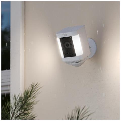 Ring Spotlight Cam Plus Battery Scatola Telecamera Di Sicurezza Ip Esterno 1920 X 1080 Pixel Soffitto /muro - Foto 3