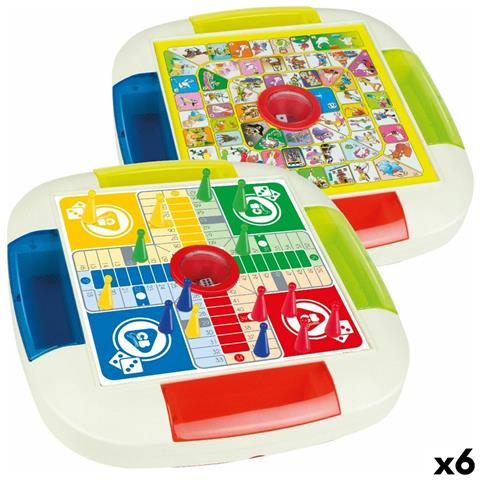 Tabellone Per Parcheesi E Gioco Dell'oca 26 X 5 X 26 Cm (6 Unità) - Foto 1