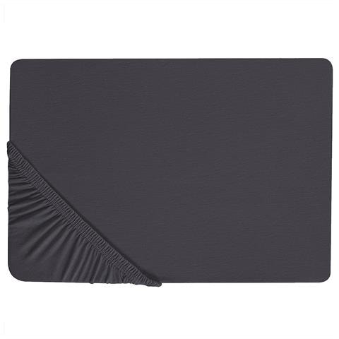 Coprimaterasso Elasticizzato Hofuf Cotone Nero - Foto 2