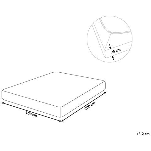 Coprimaterasso Elasticizzato Hofuf Cotone Nero - Foto 5