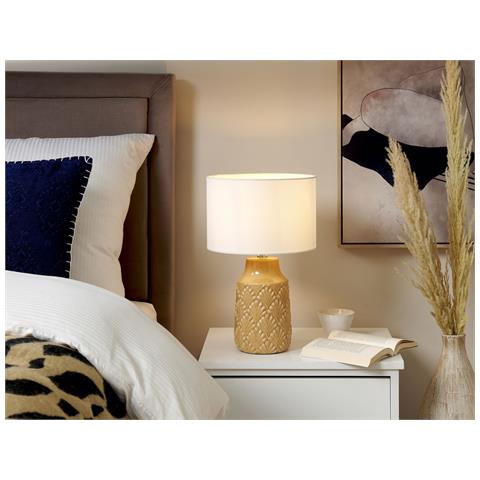 Lampada Da Tavolo Balao Ceramica Giallo - Foto 1