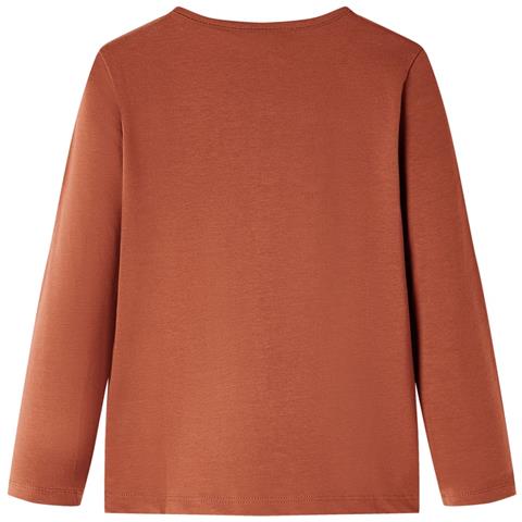 Maglietta Da Bambina A Maniche Lunghe Cognac 140 - Foto 2