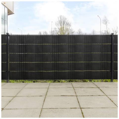 Schermi Da Balcone 10 Pz Neri 255x19 Cm In Polyrattan - Foto 7