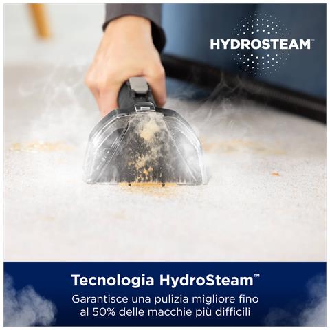 SpotClean Hydrosteam Pro Pulitore a vapore cilindrico 1,9 L 1000 W Nero, Rame, Trasparente - Foto 1