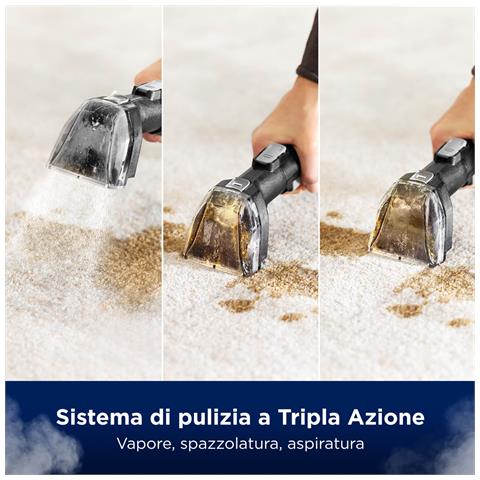 SpotClean Hydrosteam Pro Pulitore a vapore cilindrico 1,9 L 1000 W Nero, Rame, Trasparente - Foto 7