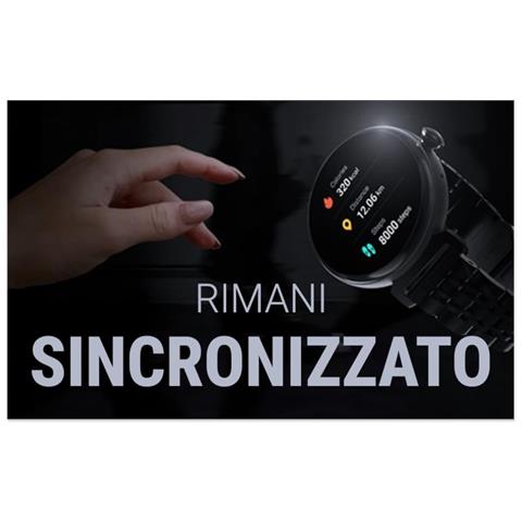 Aura Smartwatch da donna, Display AMOLED in Acciaio Inossidabile da 1,08 pollici, Cardiofrequenzimetro, Sensori Real SpO2, Contapassi, Impermeabile IP68, Compatibile con Android e iOS - Foto 2