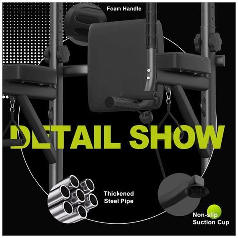 Power Tower Barra per Trazioni Multifunzionale Regolabile in Altezza Carico Massimo 150Kg - Foto 7