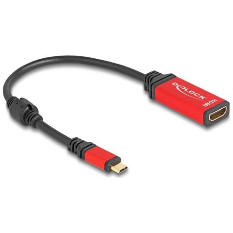 Adattatore USB Type-C per HDMI (DP Alt Mode) 8K 60 Hz con funzione HDR rosso - Foto 3