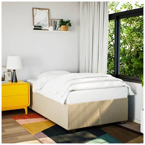 Giroletto Senza Materasso Crema 120x190cm In Tessuto - Foto 1