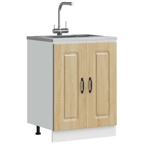 Mobile Base Lavello Kalmar Rovere Sonoma 60x46x81,5 Cm - Foto 1