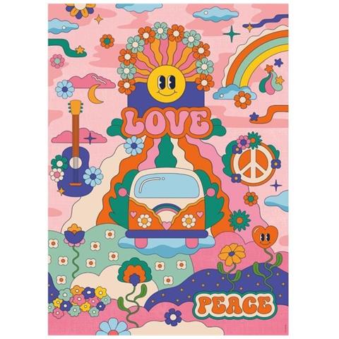 Puzzle Da 1000 Pezzi Stile Hippie / Cha Cha Pop, Età 14 Anni, Puzzle Di Qualità Premium, Collezione Artist, 12001443, Nathan - Foto 1