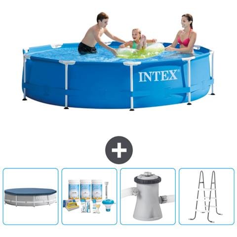 Piscina Fuori Terra - In Giro - 305x305x76 Cm - Blu - Include Accessori Coordinati Cb6 - Foto 1
