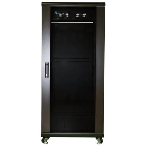Extralink Armadio per montaggio su rack 27U 800x800 Nero in piedi, Rack indipendenti, 27U, 600 kg, Lucchetti, Piedini regolabili, Gestione dei cavi ottimizzata - Foto 7