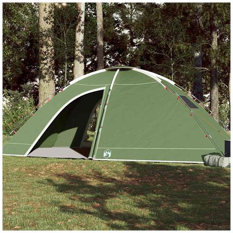Tenda da Campeggio per 8 Persone Verde Impermeabile - Foto 2