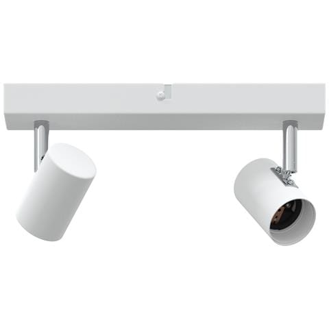 Faretto da soffitto vitaXL 2 vie regolabile bianco E27 - Foto 1