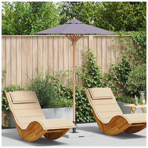 Parasol da Giardino Grigio Scuro 150x210 cm in Bamboo - Foto 2