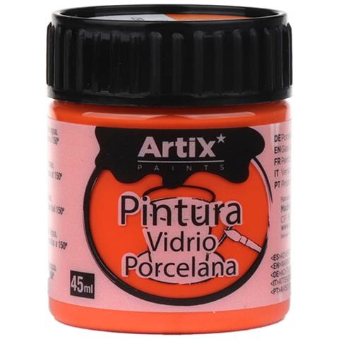 Pack Da 6 Uds. Pittura Ceramica E Vetro 45 Ml Colore Arancione - Foto 3
