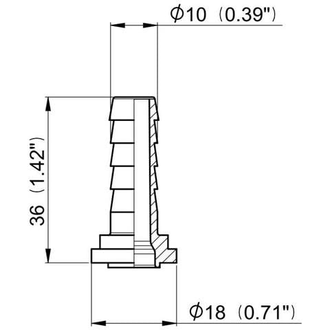 Raccordo Portagomma Dritto Arag Con Sede Piana Per Girello Diametro 10mm Confezione Da 25 Pezzi - Foto 2