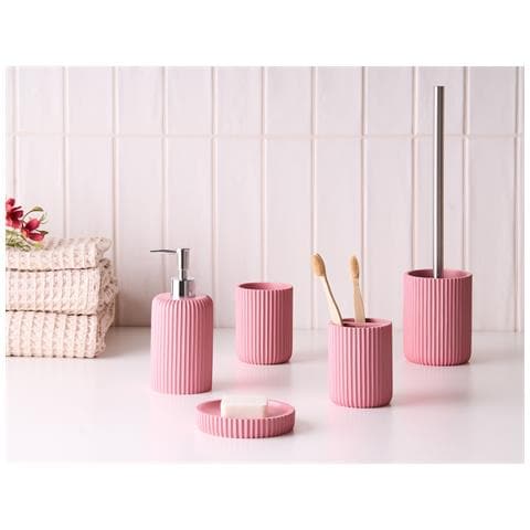 Set Da 5 Accessori Per Il Bagno Camana Rosa - Foto 1