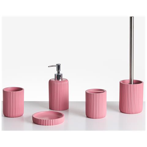 Set Da 5 Accessori Per Il Bagno Camana Rosa - Foto 2