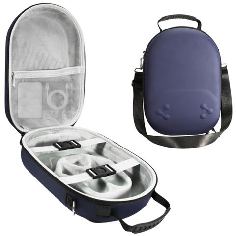 Custodia Blu Profondo In Eva Compatibile Con Meta Quest 3s - Borsa Protettiva - Foto 5
