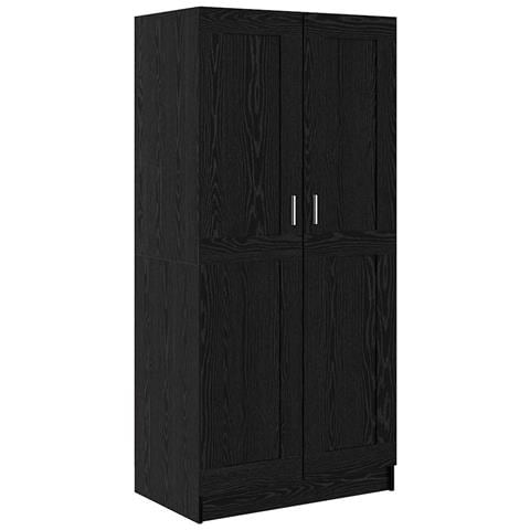 Guardaroba Rovere nero 82.5 x 51.5 x 180 cm Legno multistrato - Foto 1