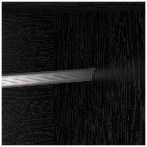 Guardaroba Rovere nero 82.5 x 51.5 x 180 cm Legno multistrato - Foto 4