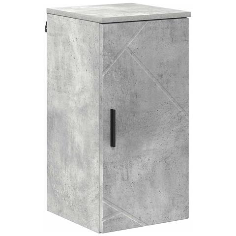 Set di mobili per il bagno con cassetto 5 pcs Grigio cemento - Foto 9