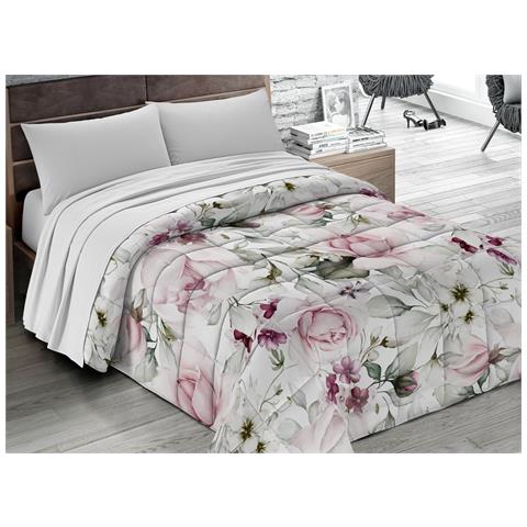 Trapunta Piumone Letto Invernale 300gr Microfibra Stampa Digitale Linea Flora 2 Piazze D1 - Foto 1