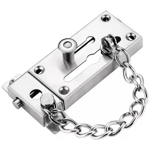 Catena Di Sicurezza Antifurto Per Porta Robusta - Maggiore Sicurezza Per Porte In Legno Silver - Foto 1