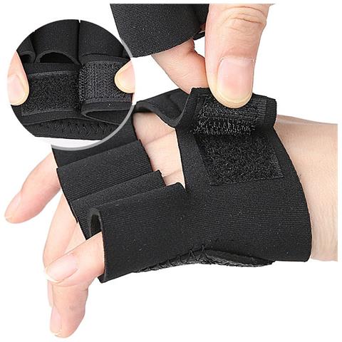 Guanti Sportivi Sbr Goffrati Per Protezione Palmo E Quattro Dita - 1 Paio Per Sollevamento Pesi E Allenamento In Palestra - Foto 2