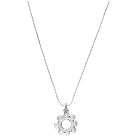 Ciondolo Girocollo In Argento ""sfera"" Placcato Argento - Foto 1