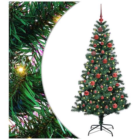 Albero di Natale artificiale con luci integrate Verde 150 cm - Foto 1