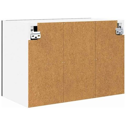 Armadio pensile Riga 2 pcs Rovere Nero e Bianco 60 x 31 x 40 cm - Foto 9