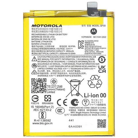 Batteria Litio Integrata Originale Qf50 Bulk Per Moto E14 - G04 - G24 - G24 Power - G34 5g - Foto 1