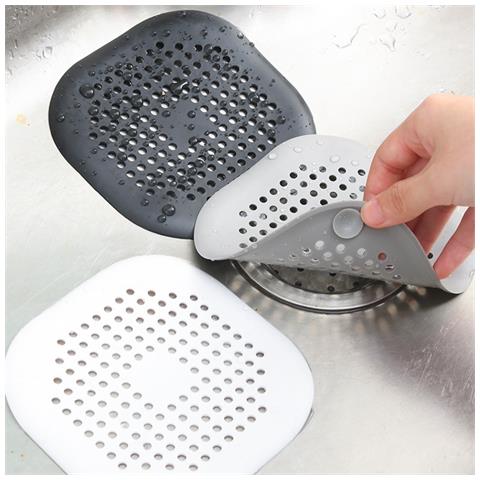 Set Da 10 Copri Scarico In Silicone: Filtro Per Capelli Per Cucina E Bagno White - Foto 2