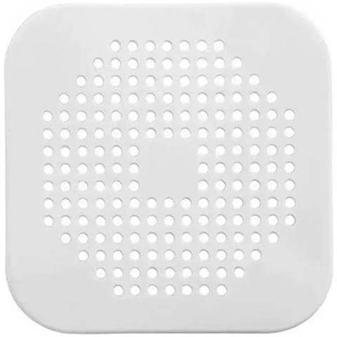Set Da 10 Copri Scarico In Silicone: Filtro Per Capelli Per Cucina E Bagno White - Foto 1