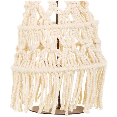 Albero Decorativo In Cotone Intrecciato Bianco D18x52h - Foto 6