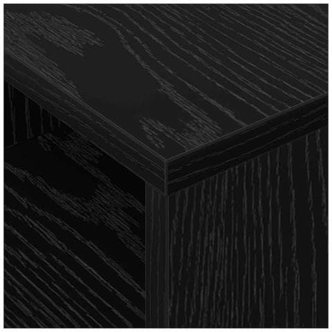 Tavolino 2 pcs Rovere Nero 30,5 x 30 x 45 cm Legno multistrato - Foto 9