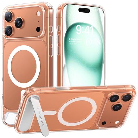 Cover per iPhone 17 Pro Max - TPU+PC, Trasparente, MagSafe - Foto 1