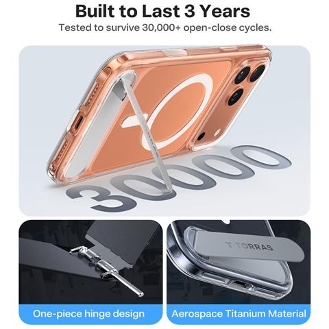 Cover per iPhone 17 Pro Max - TPU+PC, Trasparente, MagSafe - Foto 4