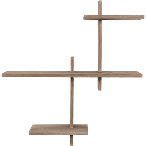 Mensola Gavi-marrone-legno-15x55x55 Cm - Foto 1