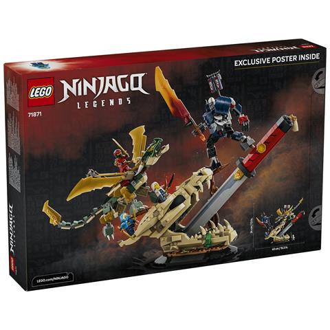 NINJAGO 71871 Battaglia alla Lama del Drago, Giocattolo con Drago, Action Figure e 4 Minifigure, Regalo per Bambini 9+ - Foto 2