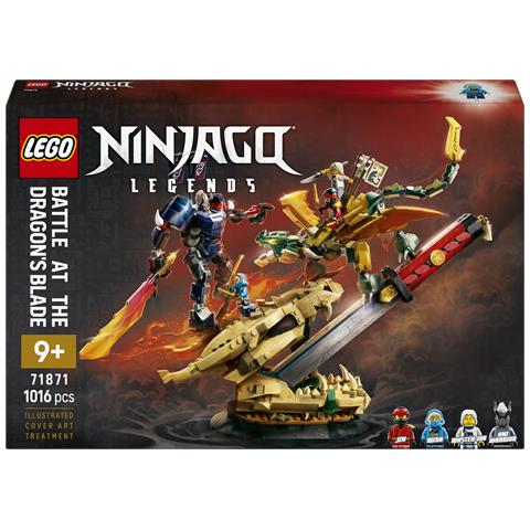 NINJAGO 71871 Battaglia alla Lama del Drago, Giocattolo con Drago, Action Figure e 4 Minifigure, Regalo per Bambini 9+ - Foto 1