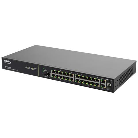 SW-505-24P-F-E switch di rete Gestito L2/L3 Gigabit Ethernet (10/100/1000) Supporto Power over Ethernet (PoE) Nero - Foto 1