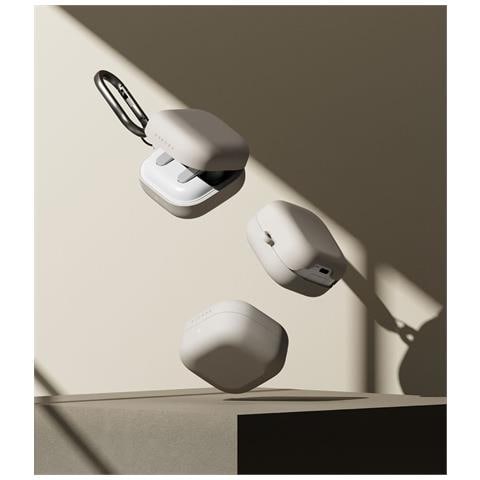 Custodia In Silicone Per Samsung Galaxy Buds 4 / Buds 4 Pro, Color Sabbia, Ringke - Foto 1