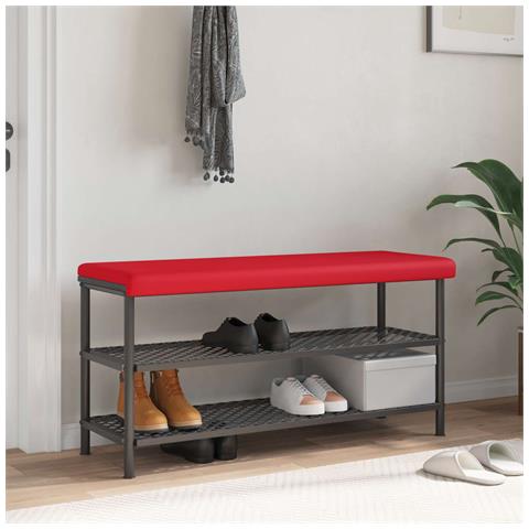 Cuscino per panchina Similpelle Rosso Profondità 35 cm - Foto 2