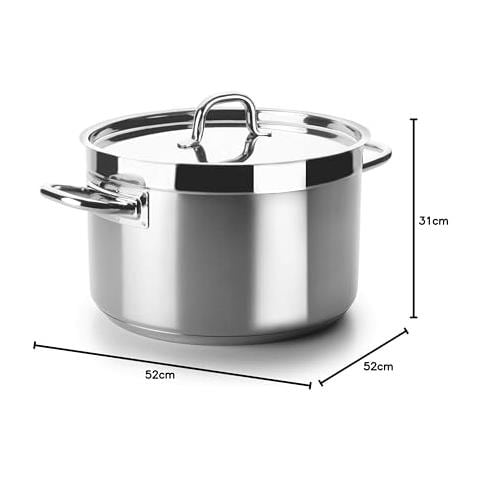 54046s - Casseruola alta Chef Luxe da 45 cm in acciaio inox senza coperchio - Foto 2