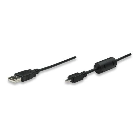 ICOC MUSB-B-018 - Cavo USB 2.0 A maschio / Micro A maschio 1.8 m Nero - Foto 2